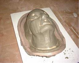 MAKING A GYPSUM MOLD AND FOAM LATEX