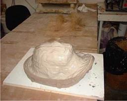 MAKING A GYPSUM MOLD AND FOAM LATEX