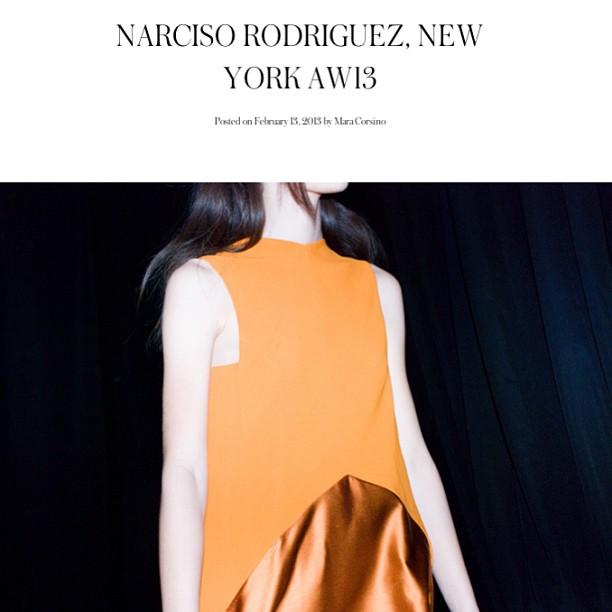 Clothes Narciso Rodriguez Fall/Winter 2013/14