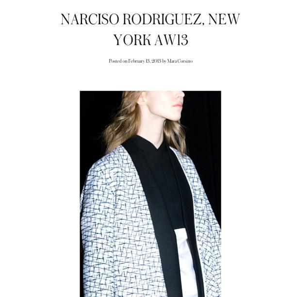 Clothes Narciso Rodriguez Fall/Winter 2013/14